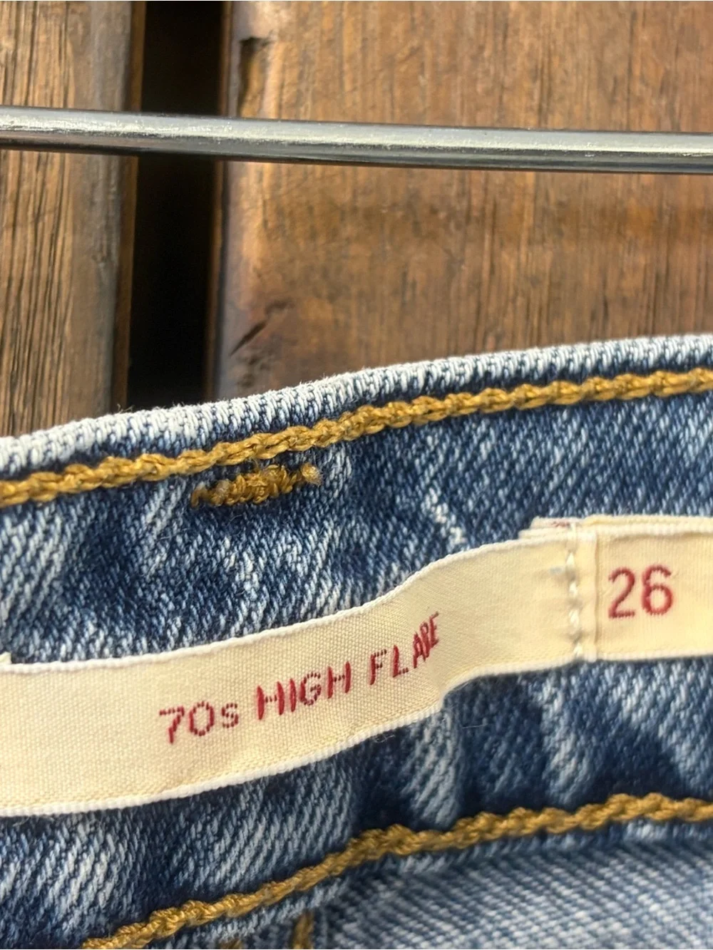 Levi's 70's Classic High Rise Flare Denim Jeans Size 26
